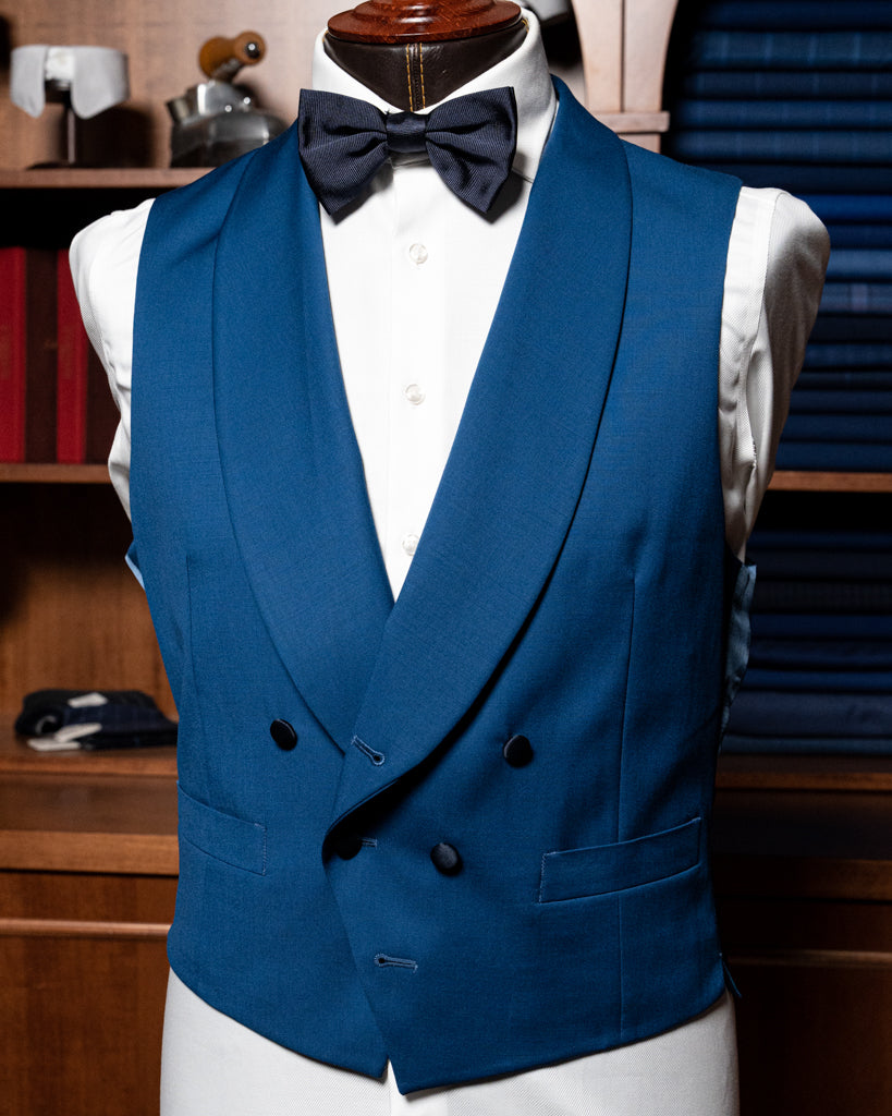 Gilet Sciallato Blu Capri