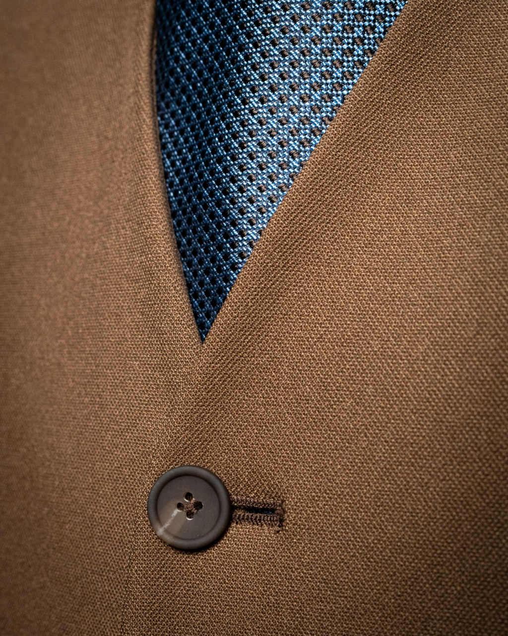 Gilet Nocciola Monopetto
