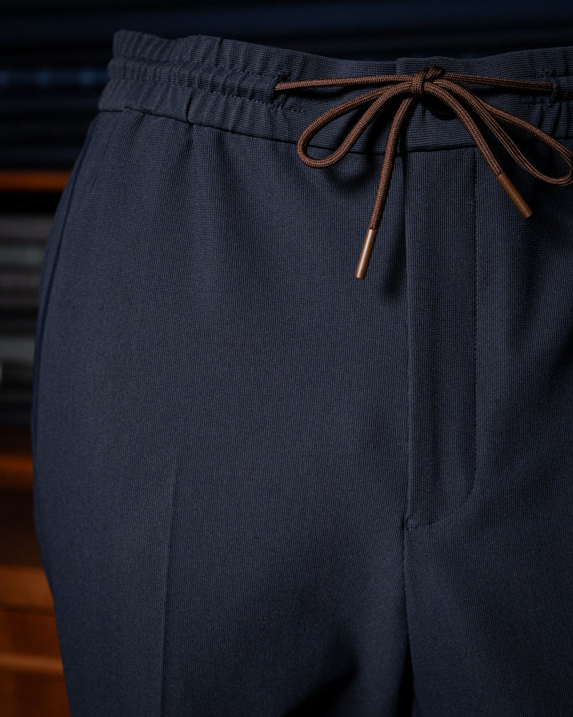 Pantalone con Lacci Blu Bi-Stretch