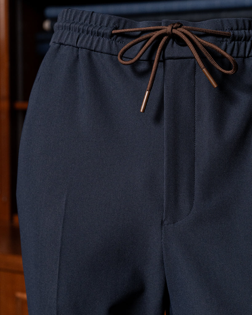 Pantalone con Lacci Blu Bi-Stretch