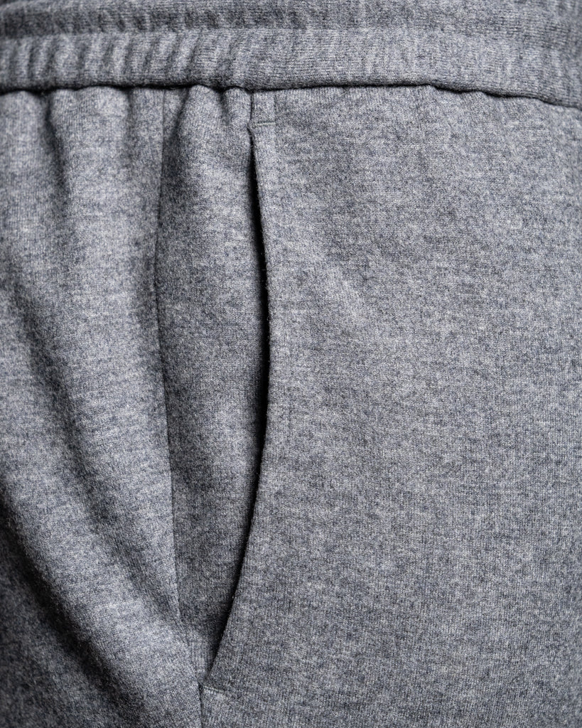 Melange Grey Flannel Wool Pants