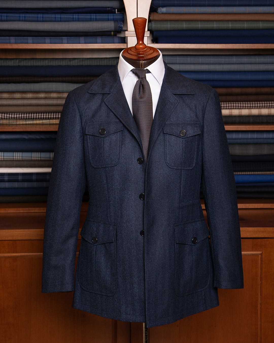 Sahariana Herringbone Blue