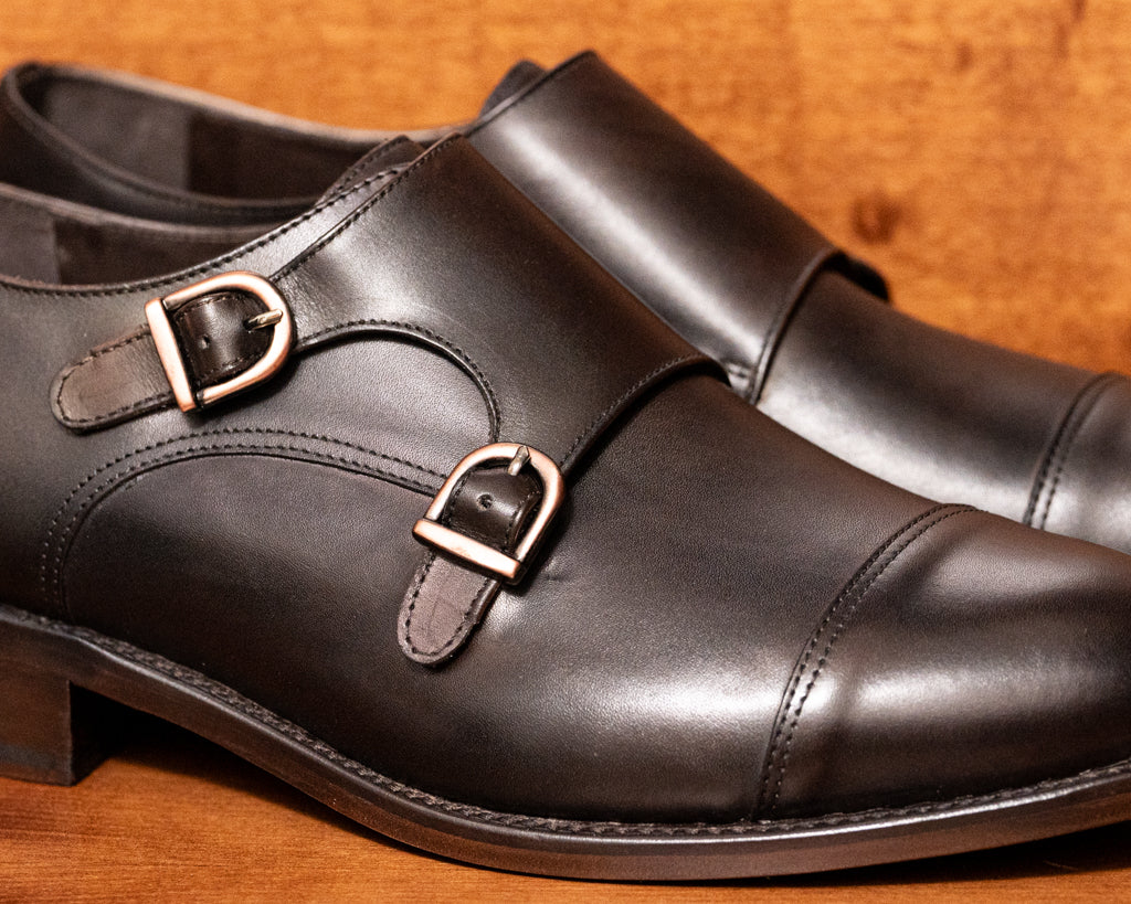 Scarpa Doppia Fibbia Marrone
