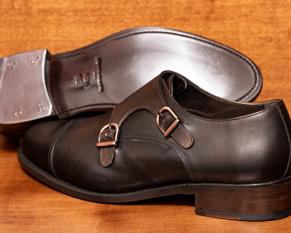 Scarpa Doppia Fibbia Marrone