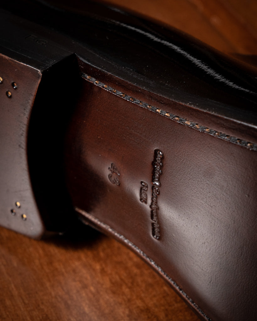 Zurich Whole Cut Shiny Black Shoe