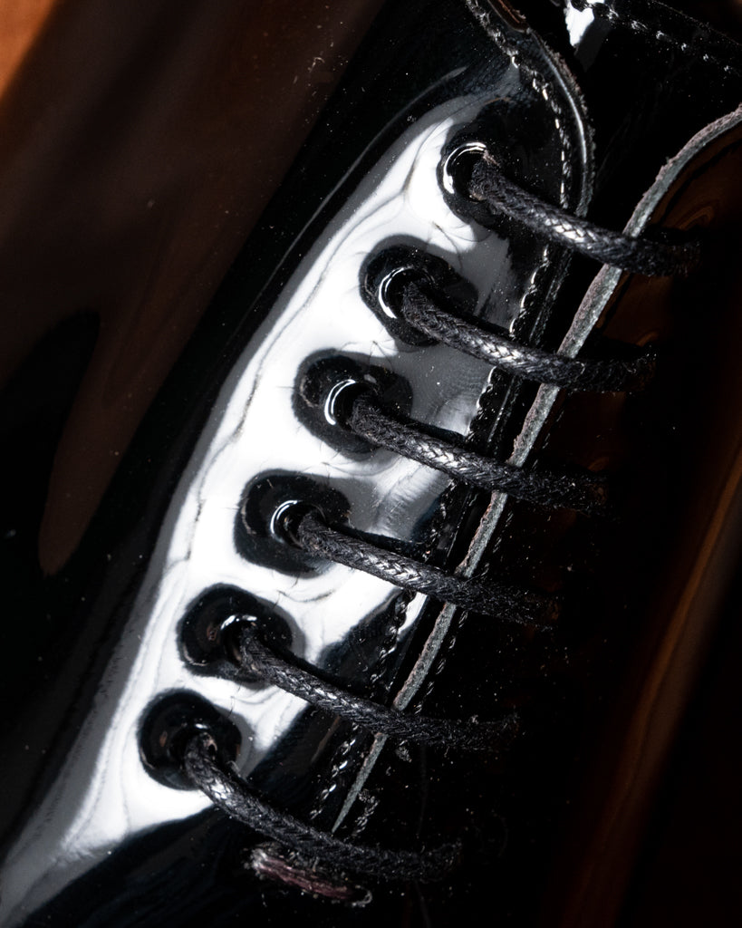 Zurich Whole Cut Shiny Black Shoe