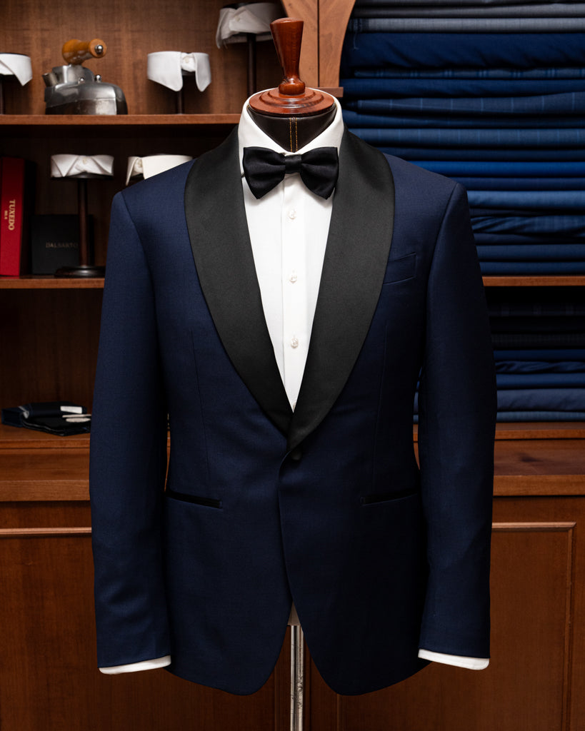 Smoking Donatello Open Blue con Gilet Nero