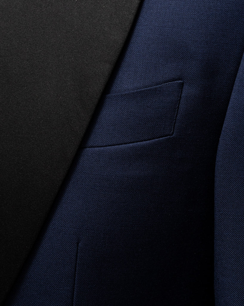 Smoking Donatello Open Blue con Gilet Nero