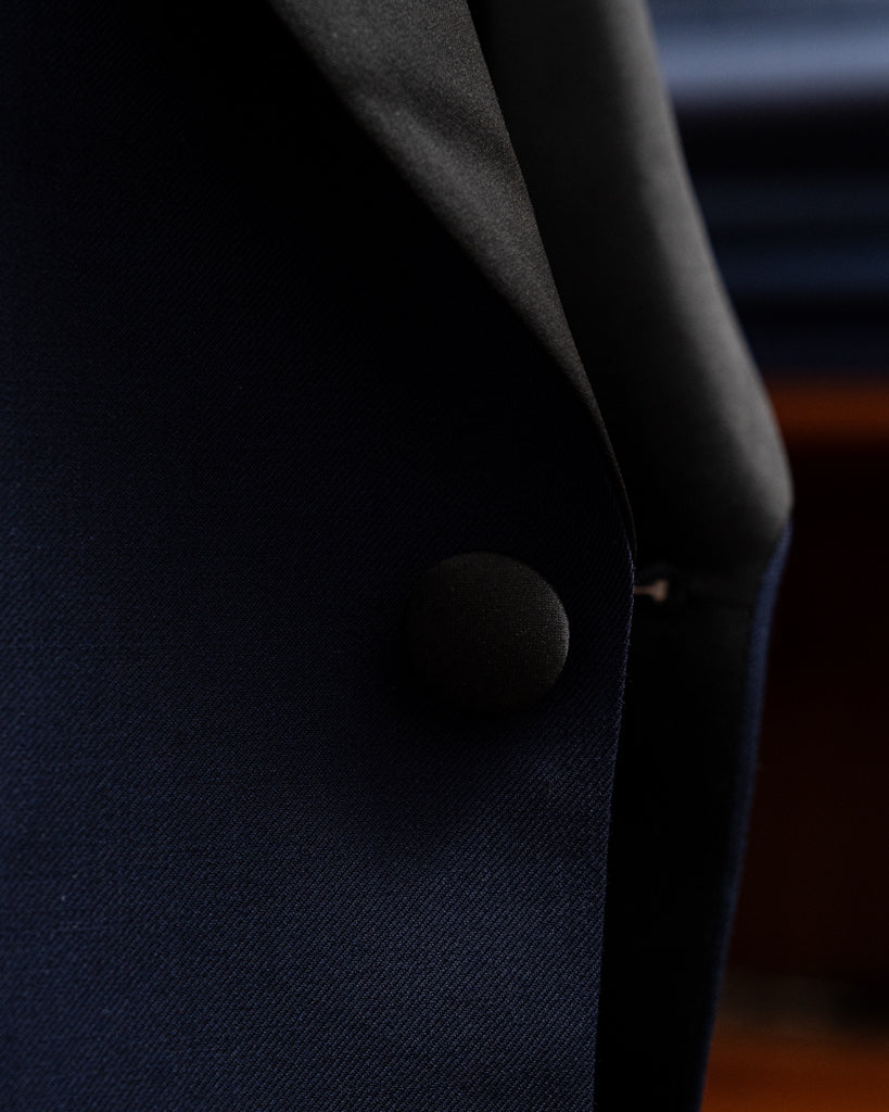 Smoking Donatello Open Blue con Gilet Nero