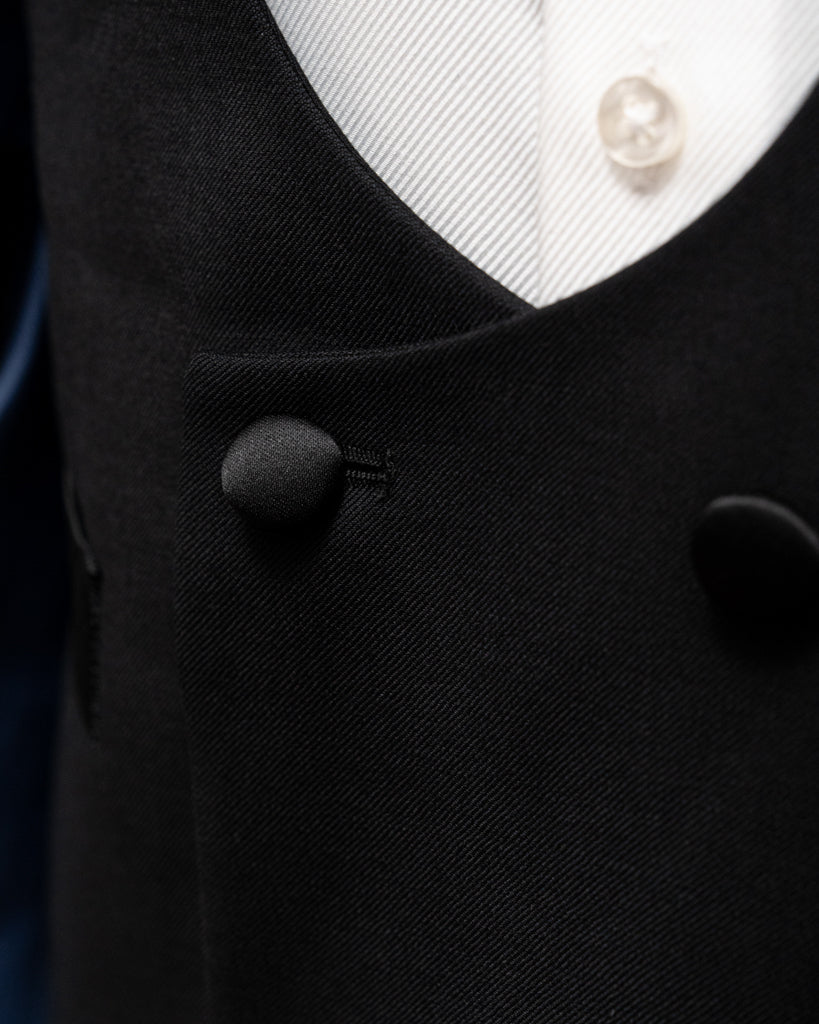 Smoking Donatello Open Blue con Gilet Nero