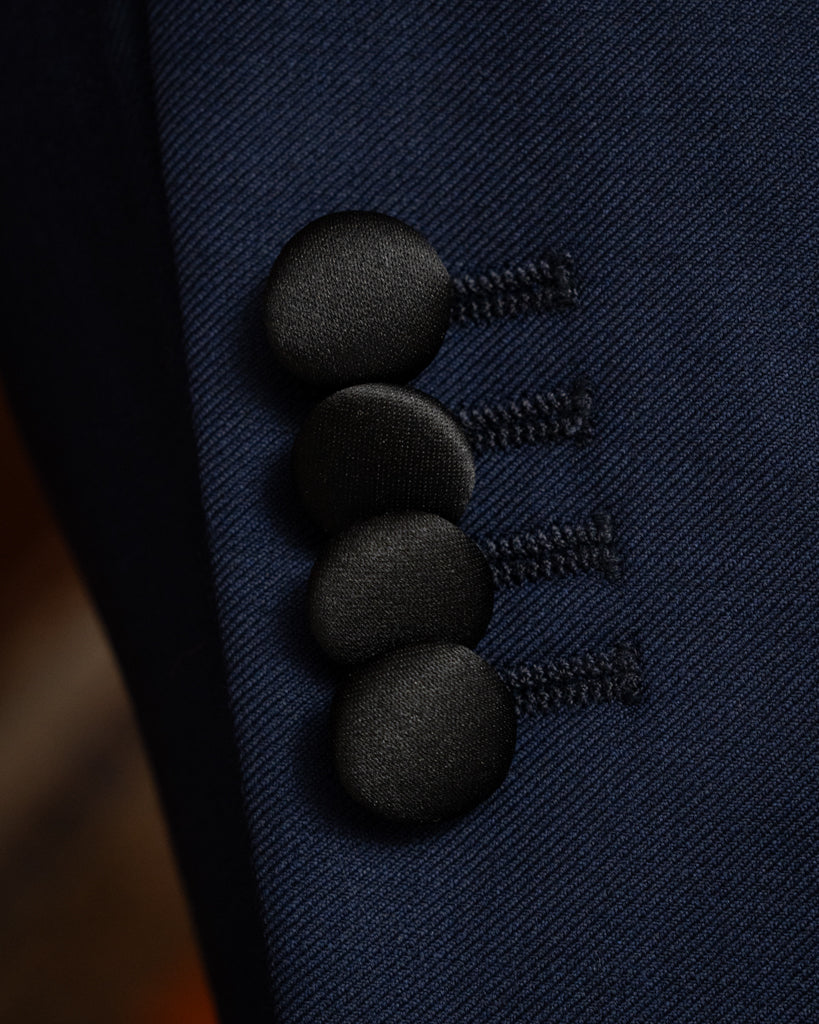 Smoking Donatello Open Blue con Gilet Nero