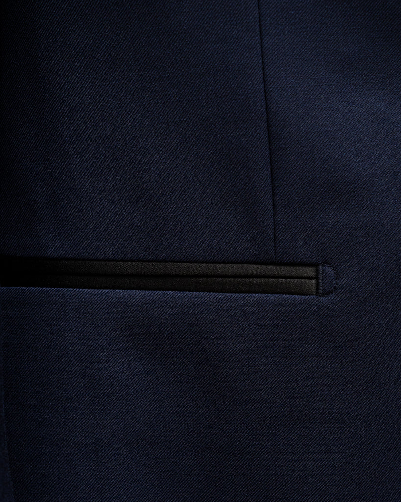 Smoking Donatello Open Blue con Gilet Nero