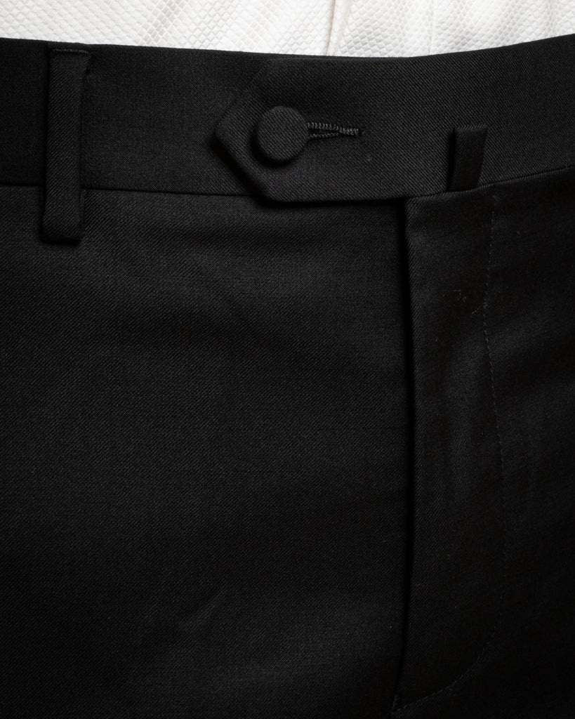 Smoking Michelangelo Blu Notte con Gilet e Pantalone Nero