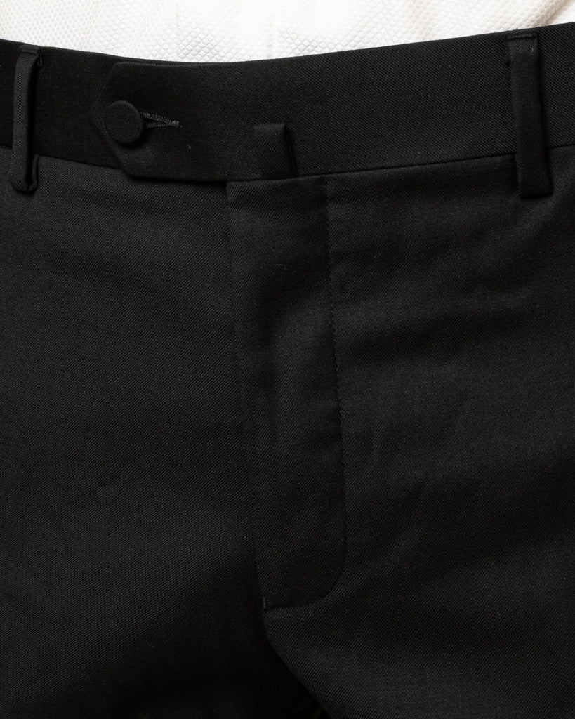 Smoking Michelangelo Blu Notte con Gilet e Pantalone Nero