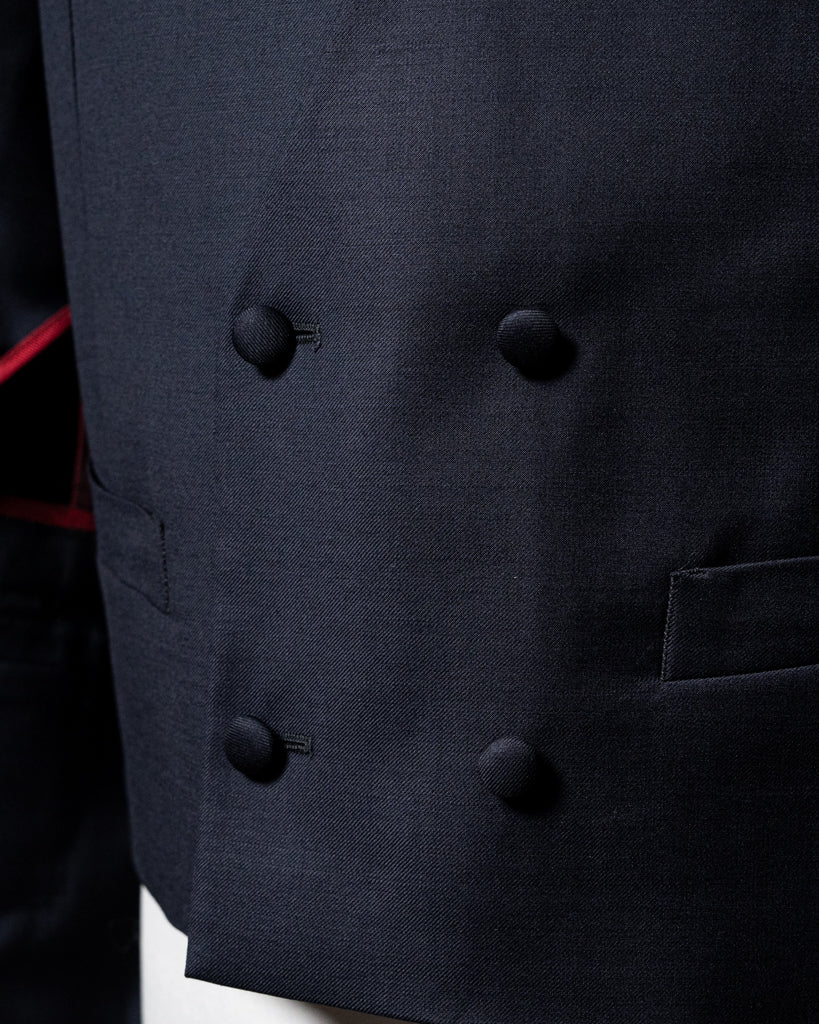 Bernini Navy Blue Suit with Vest