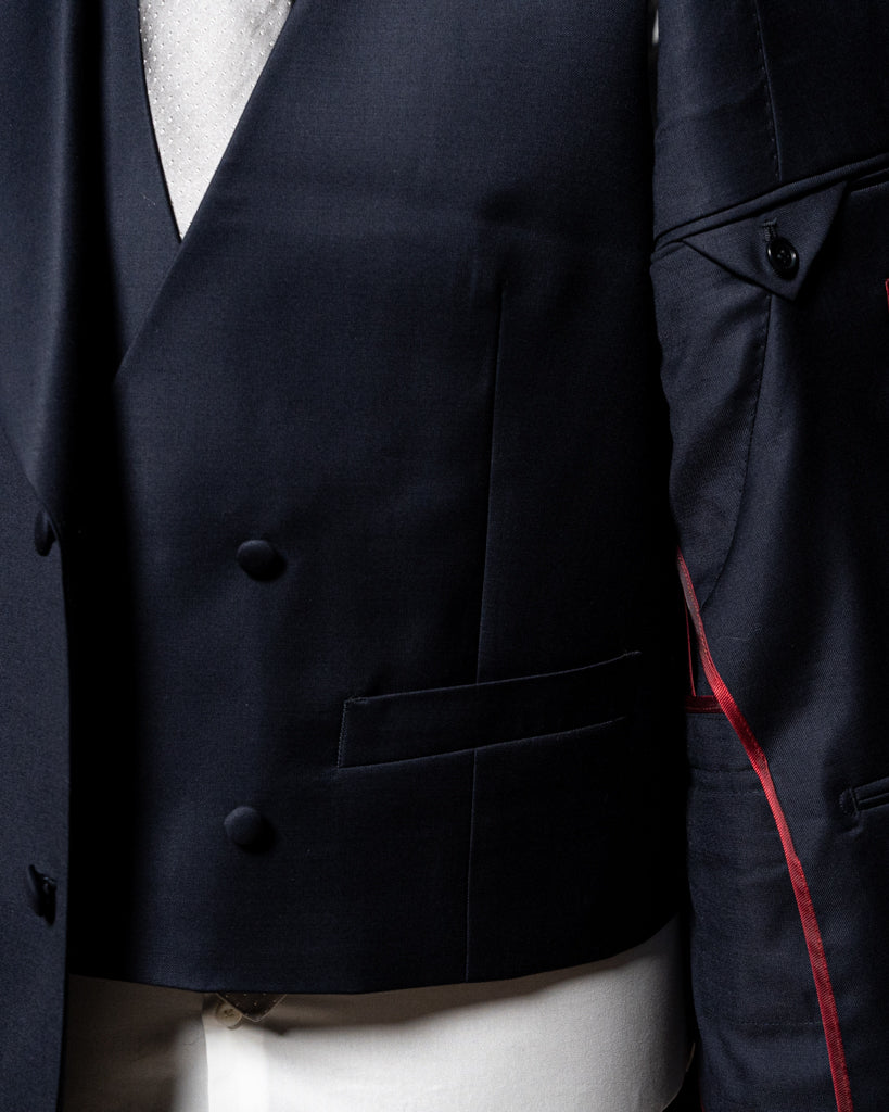 Bernini Navy Blue Suit with Vest