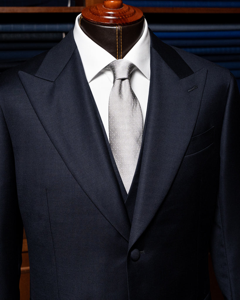 Bernini Navy Blue Suit with Vest