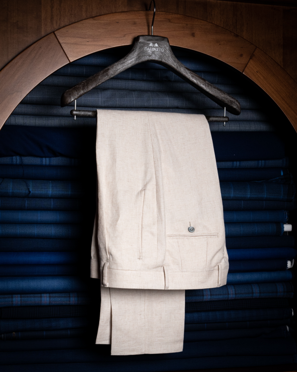 Giotto Houndstooth Cream Suit