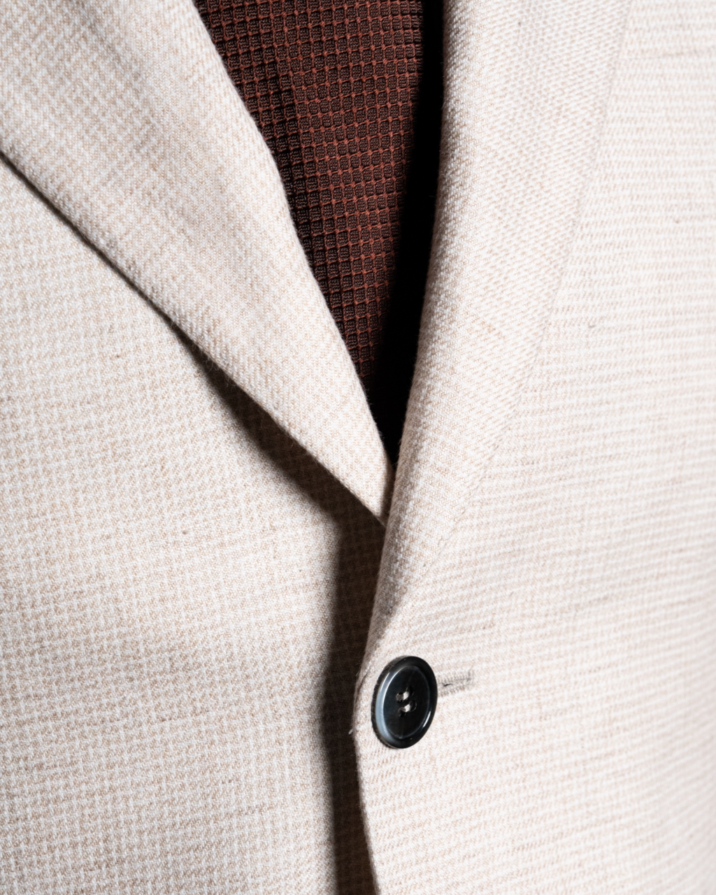 Giotto Houndstooth Cream Suit