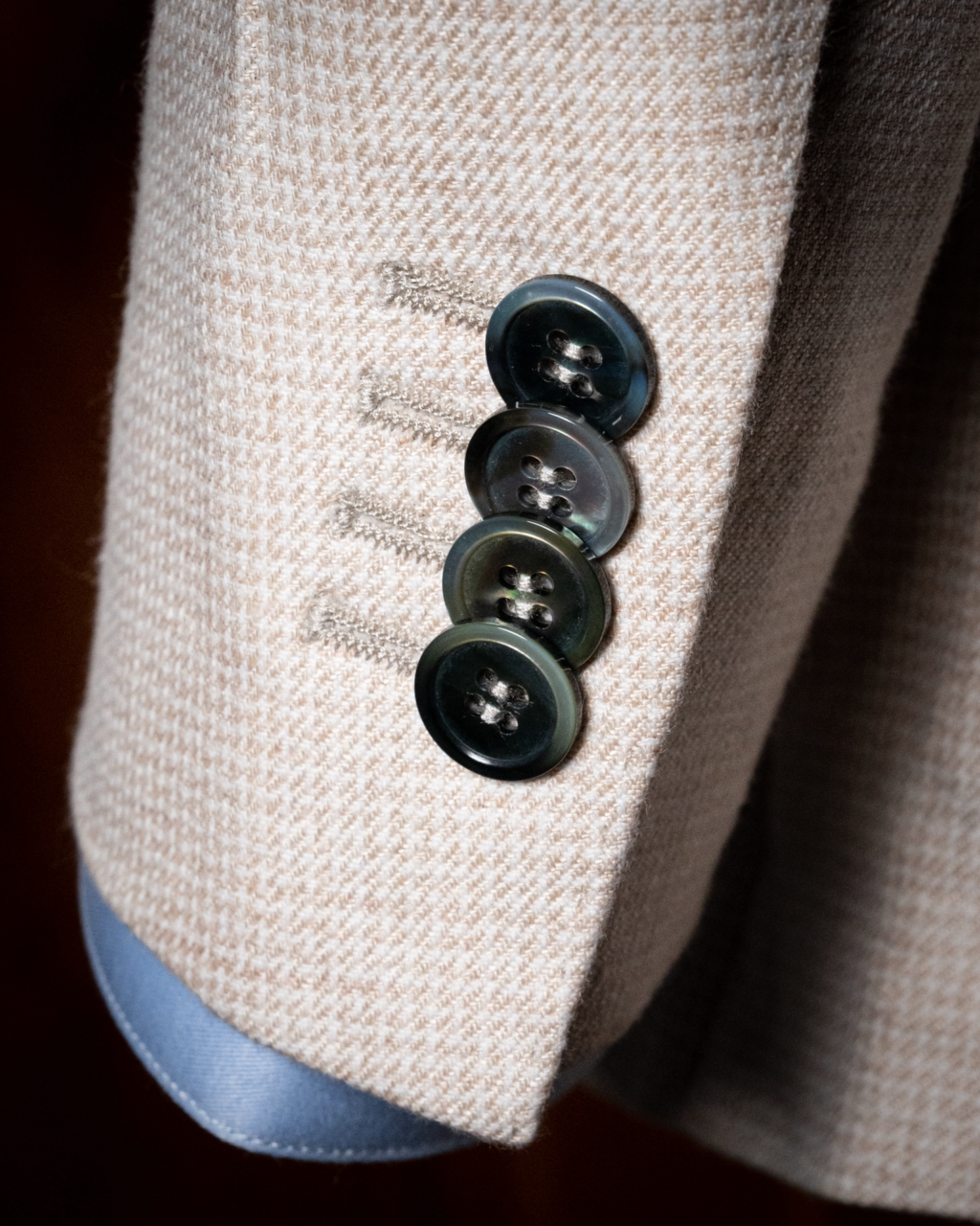 Giotto Houndstooth Cream Suit