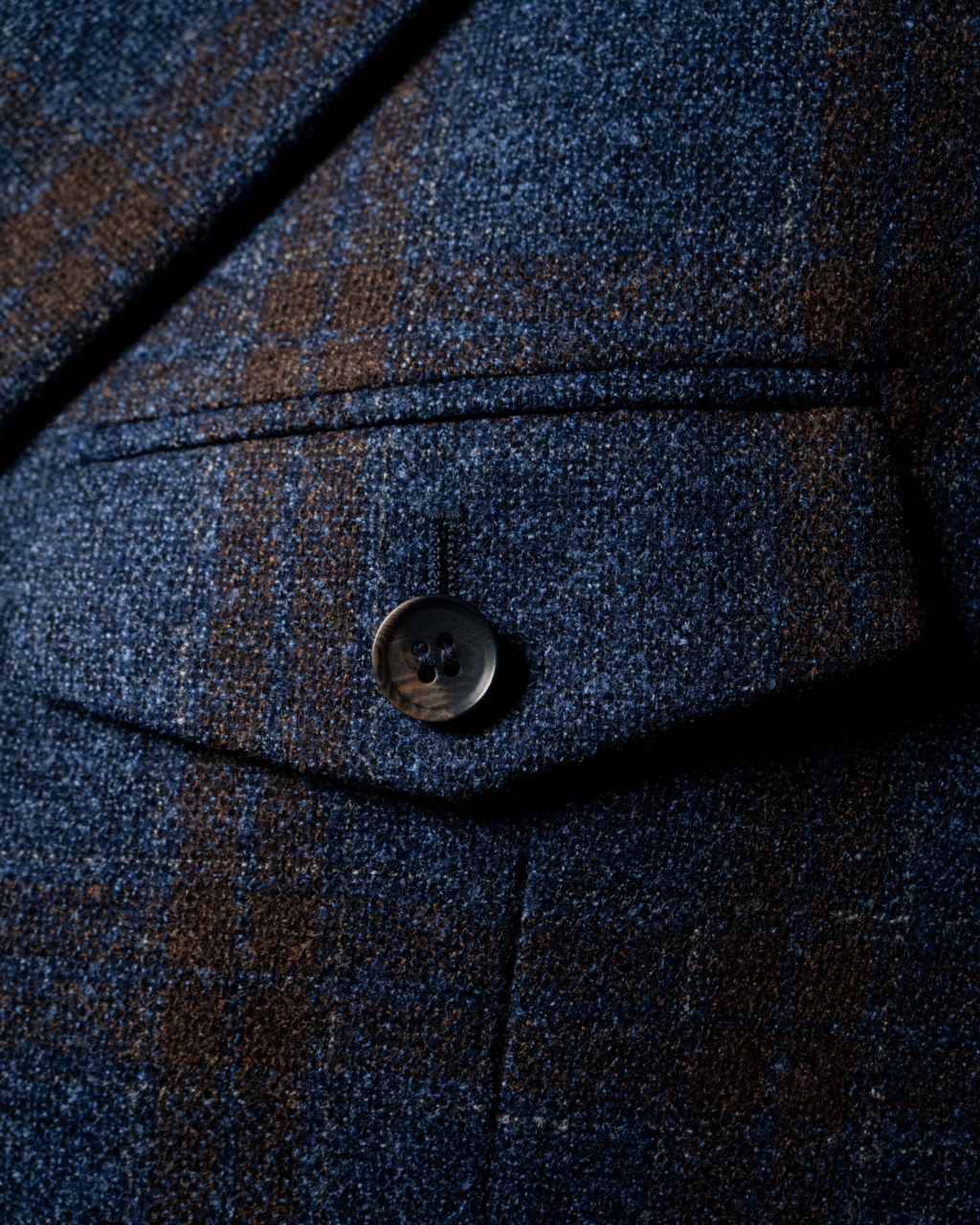 Giacca Giotto Blu con Quadri Rame
