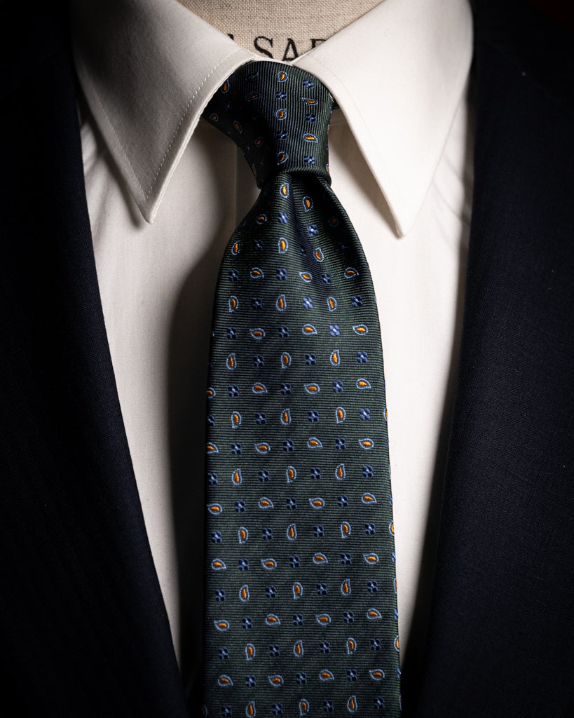 #color_Verde con Paisley e Fiorellini Lavanda