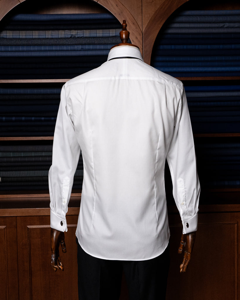 Camicia Cerimonia Bianca con Rilievo