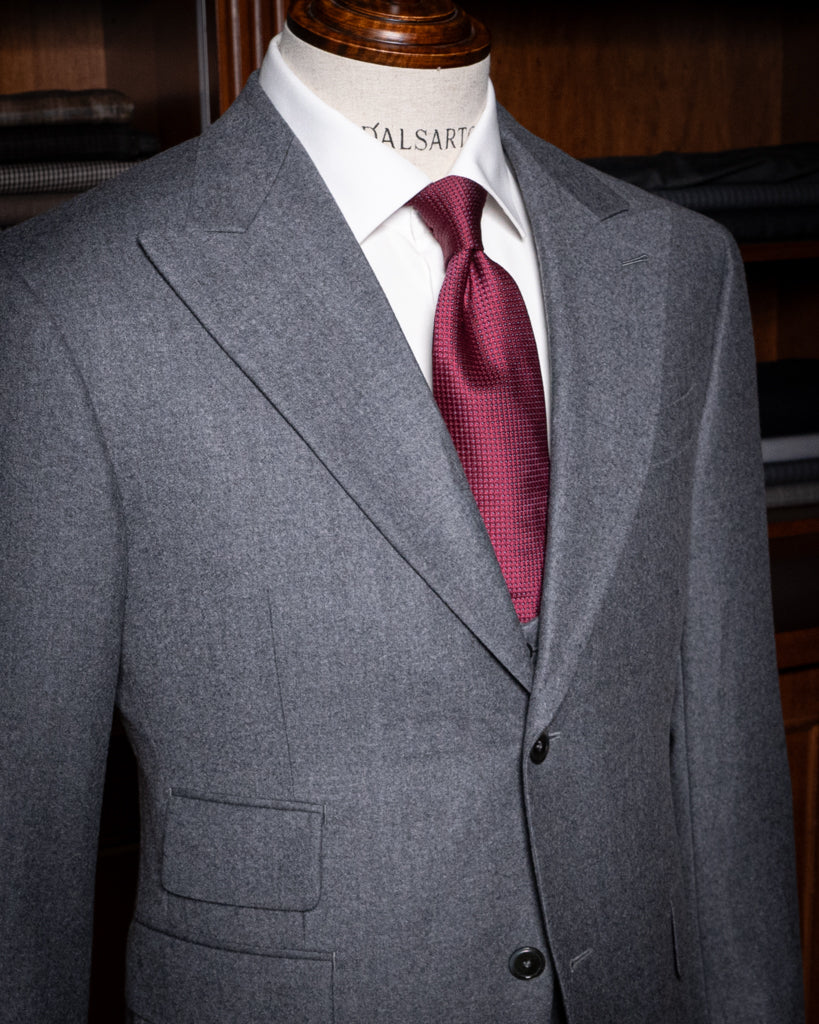 Bernini 3 Piece Flannel Suit Grey