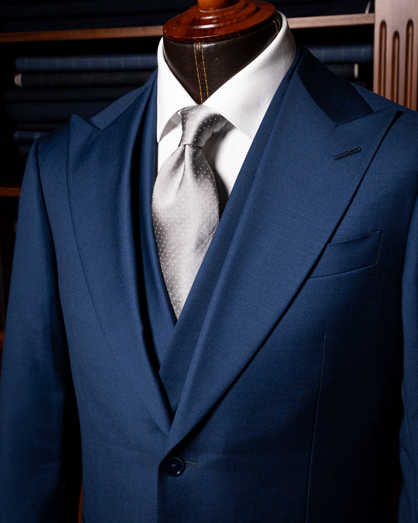 Abito Bernini Blu Pavone con Gilet
