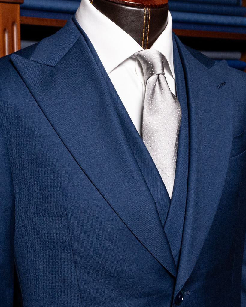 Abito Bernini Blu Pavone con Gilet