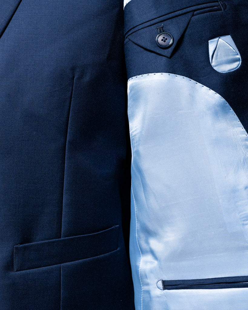 Abito Bernini Blu Pavone con Gilet