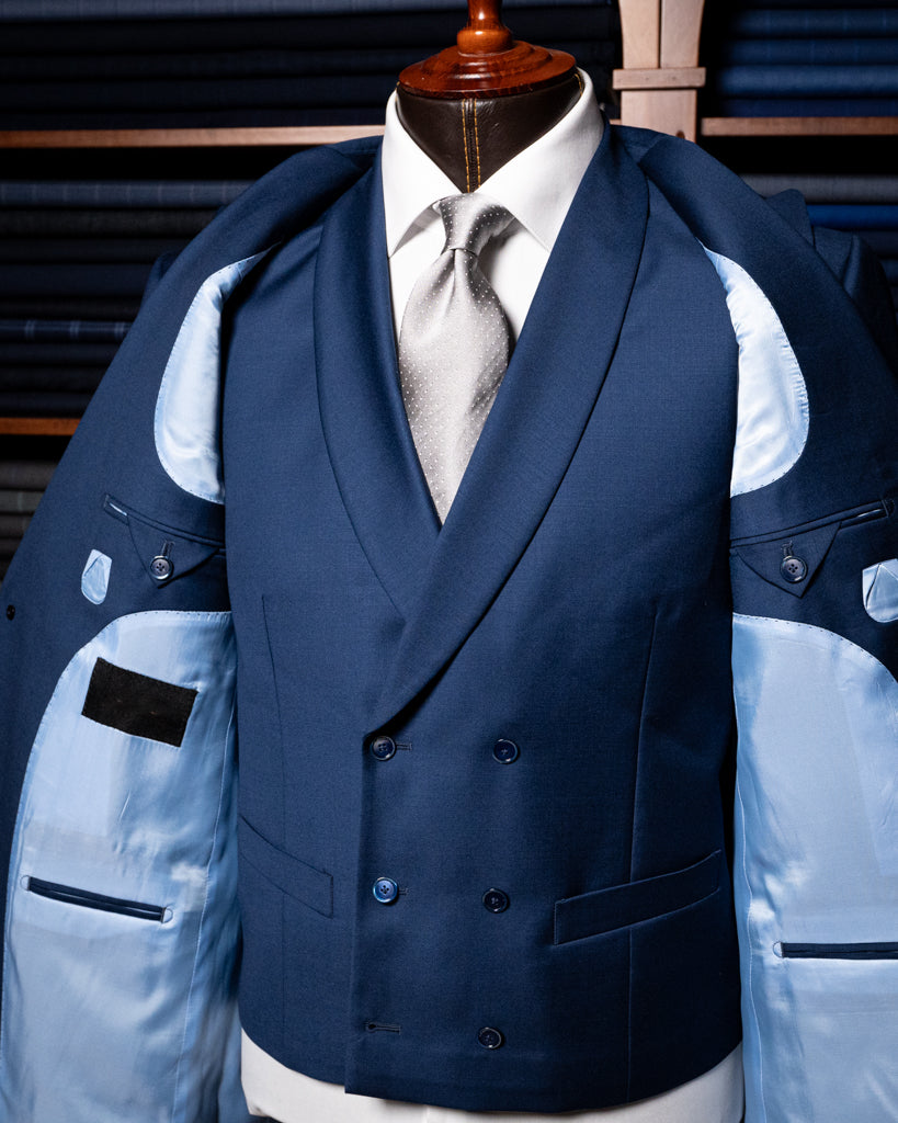 Abito Bernini Blu Pavone con Gilet