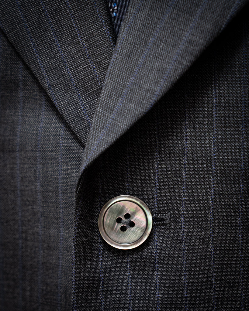 Bernini Lead Gray Pinstripe Suit