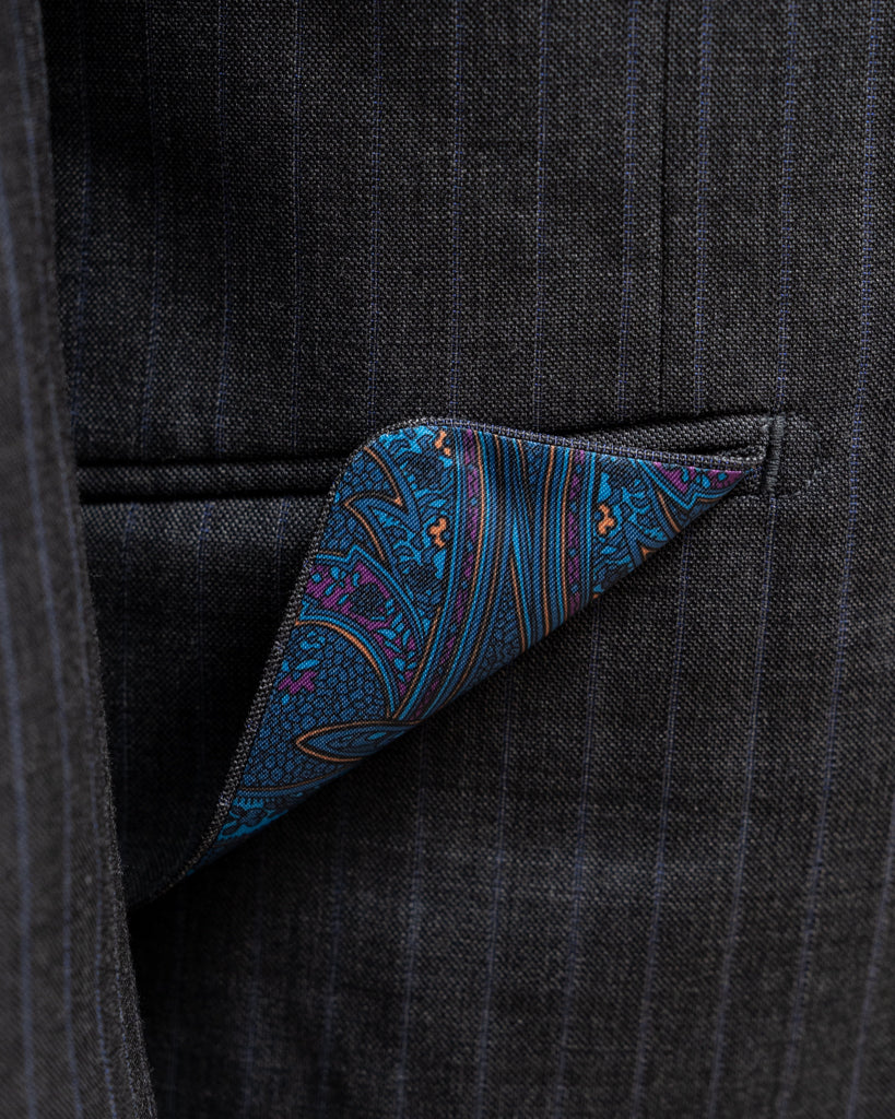 Bernini Lead Gray Pinstripe Suit