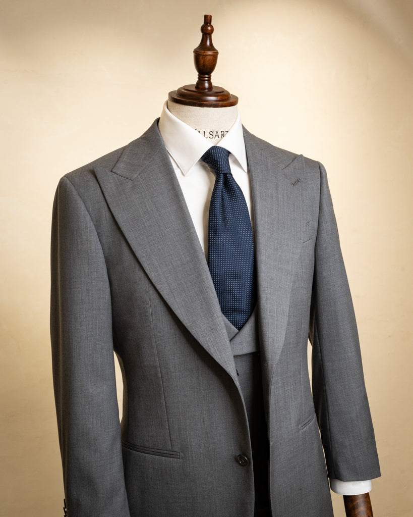 Abito Bernini Grigio Gesso con Gilet