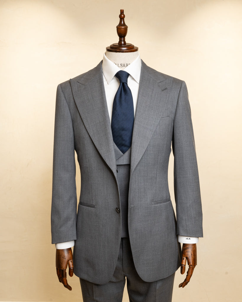 Abito Bernini Grigio Gesso con Gilet