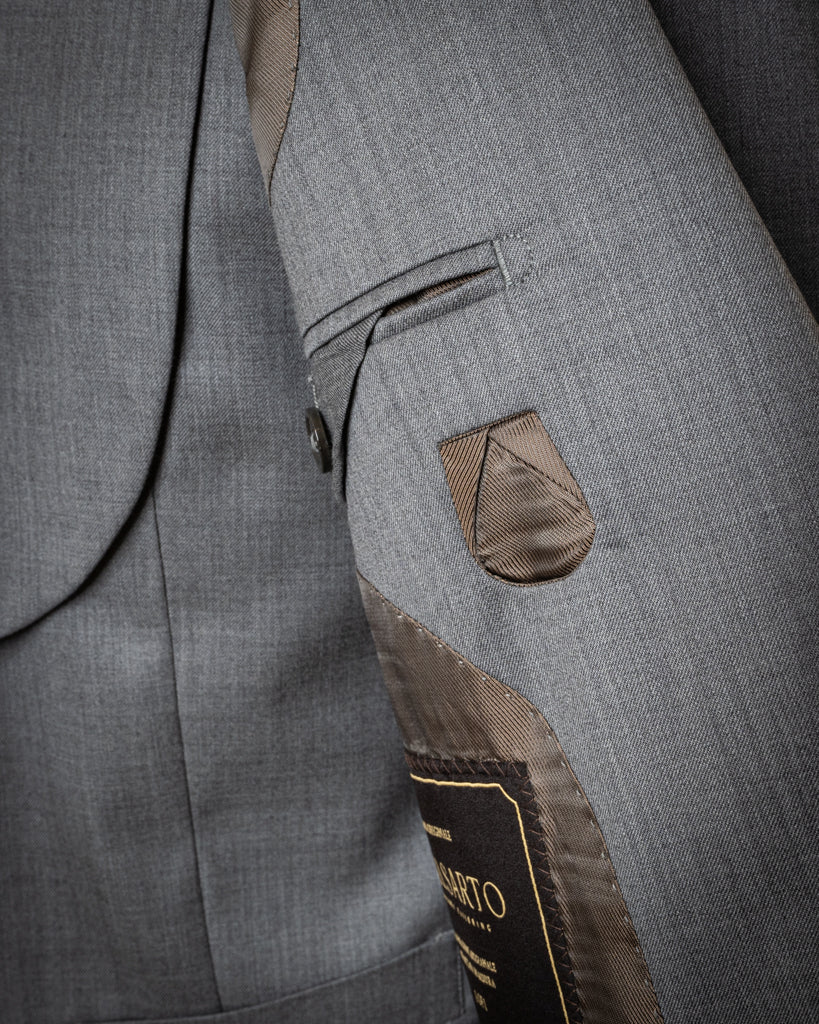 Abito Bernini Grigio Gesso con Gilet
