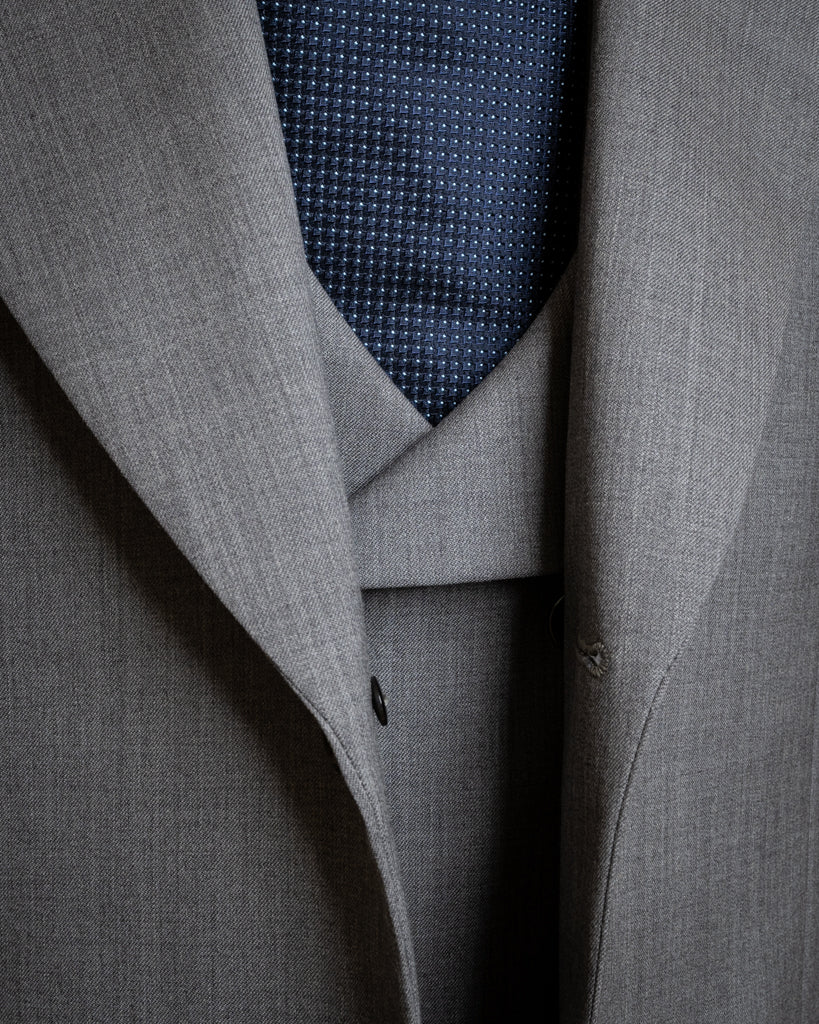 Abito Bernini Grigio Gesso con Gilet