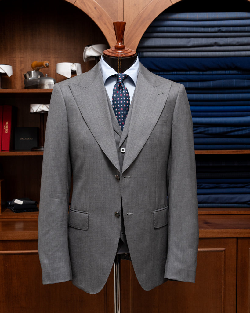 Abito Bernini Grigio Medio con Gilet