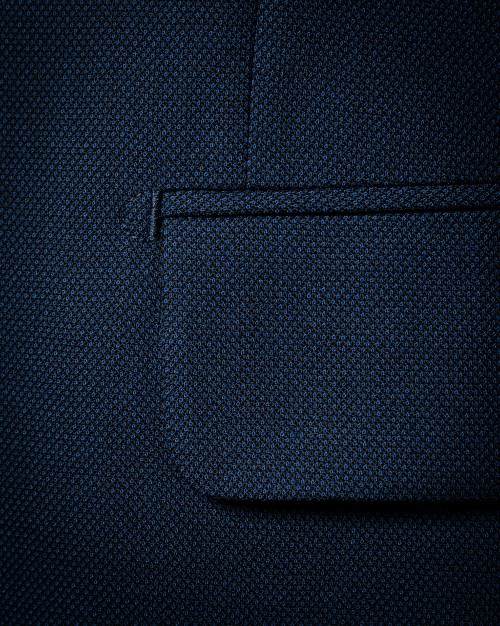Abito Bernini Occhio di Pernice Blu Navy con Gilet