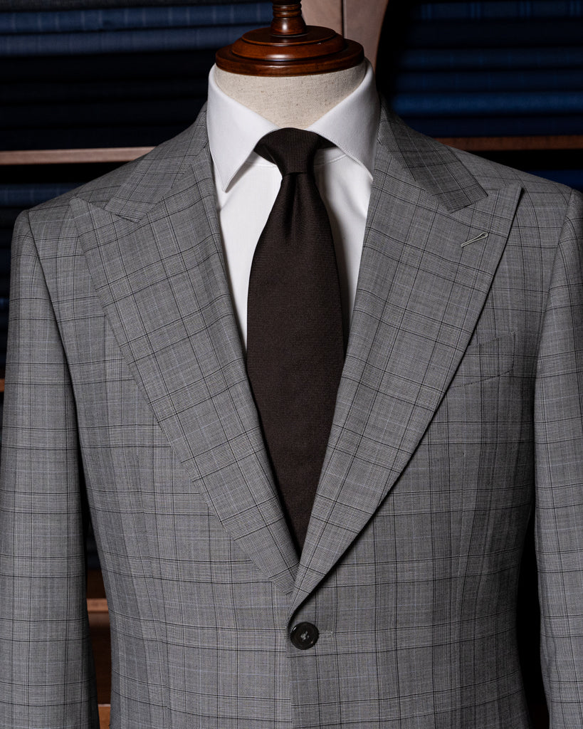 Abito Bernini Principe di Galles Grigio Chiaro con Gilet