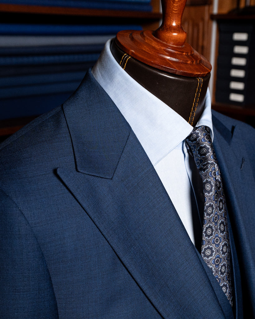 Abito Bernini Twill Blu Notte con Gilet