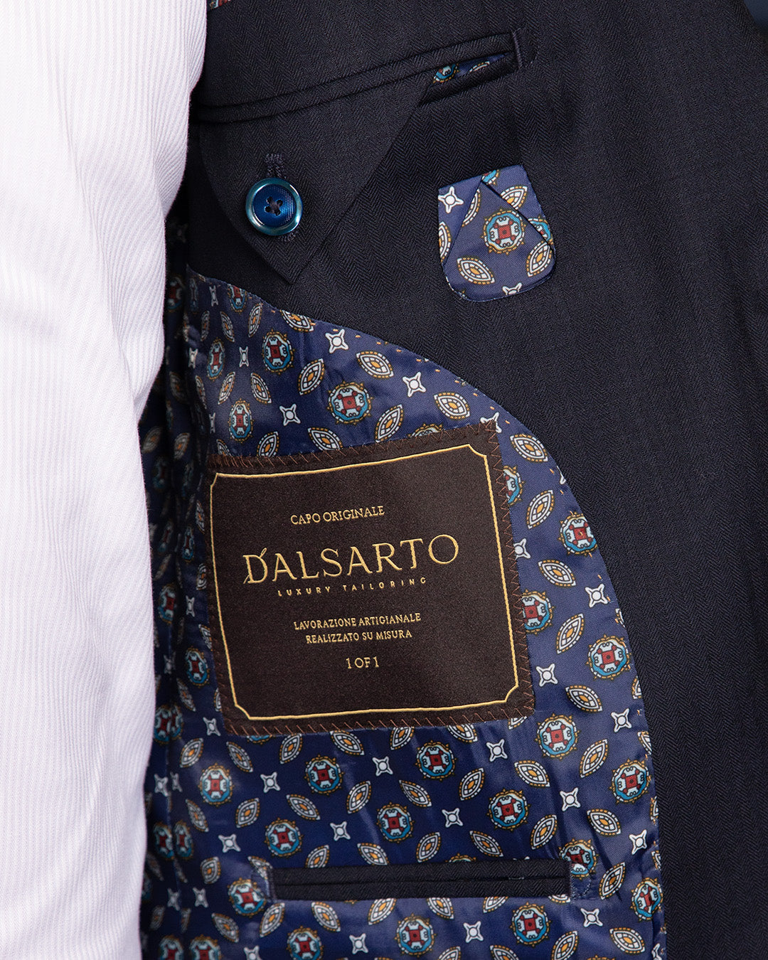 Abito Business Giotto Blu Scuro Spinato