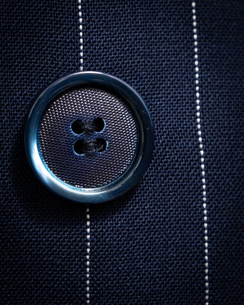 Cobalt Blue Pinstriped Canova Suit