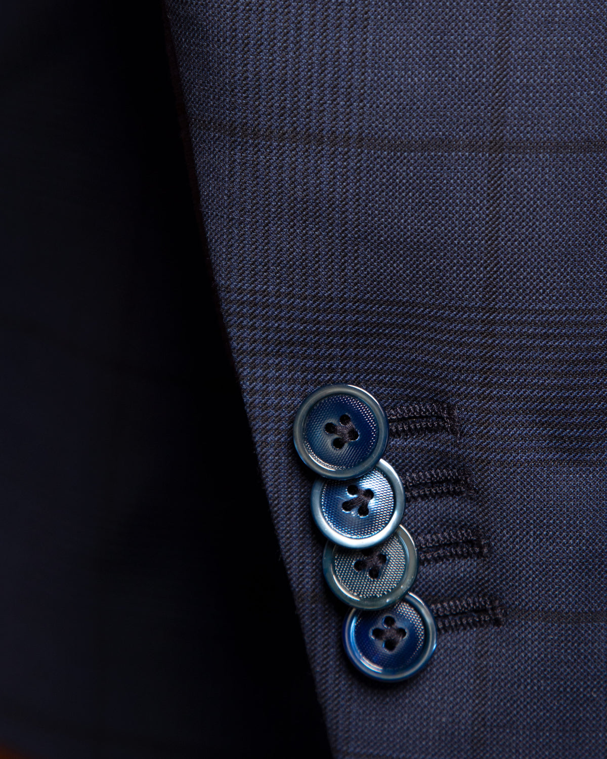 Abito Canova Micro Check Blu