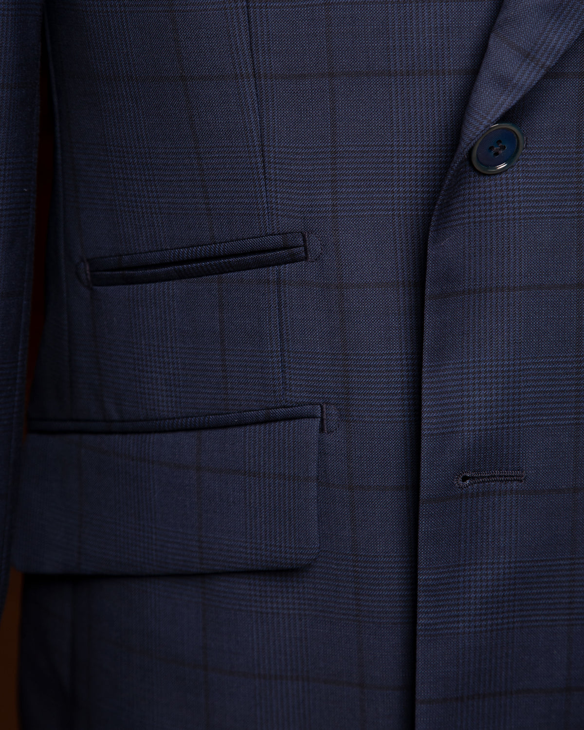 Abito Canova Micro Check Blu