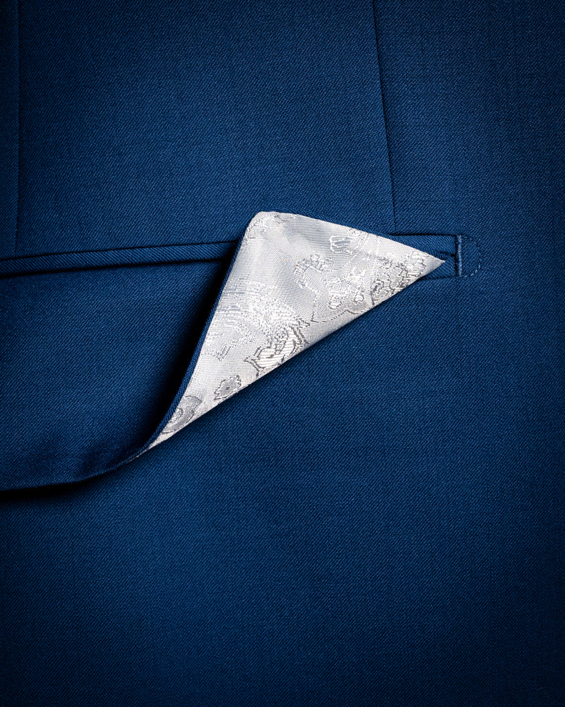 Abito Giotto Blu Capri con Gilet Argento