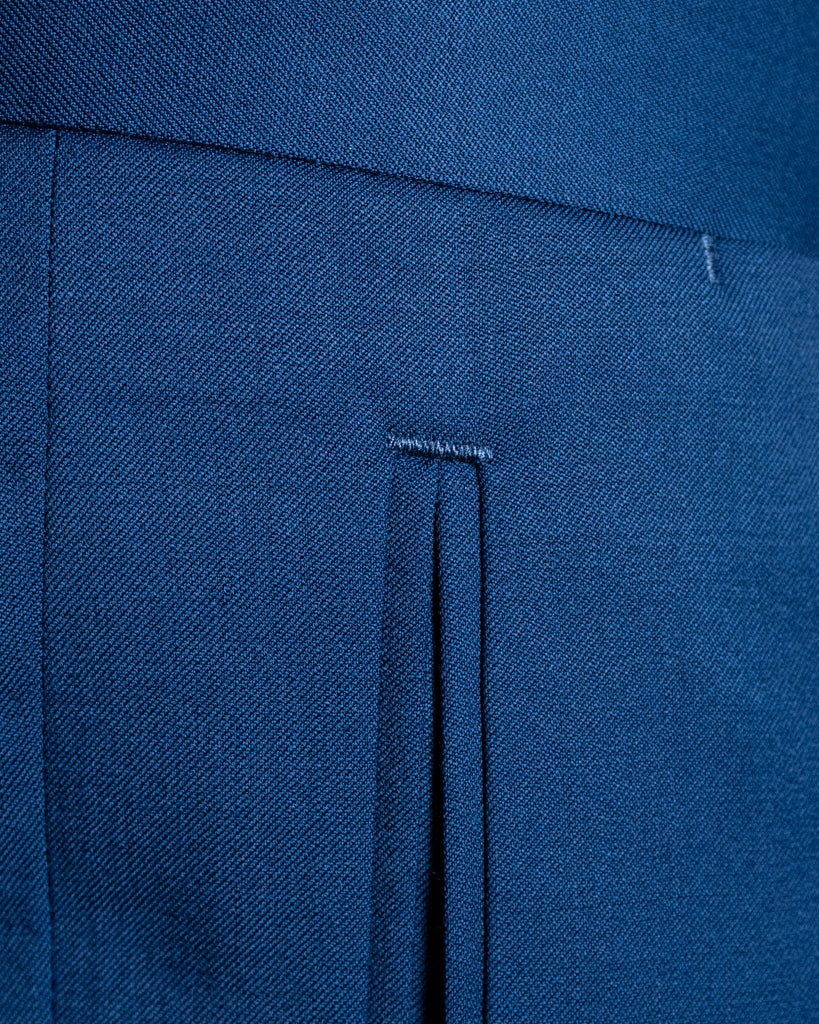 Abito Giotto Blu Capri con Gilet Argento