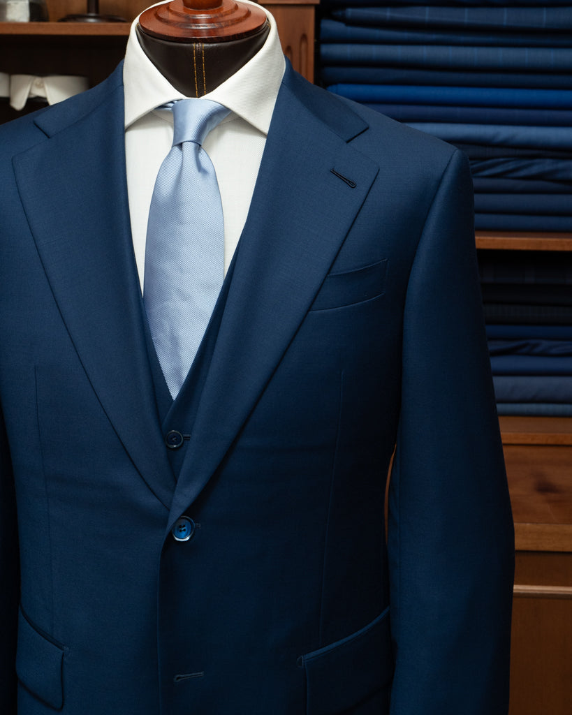 Abito Giotto Blu Pavone con Gilet