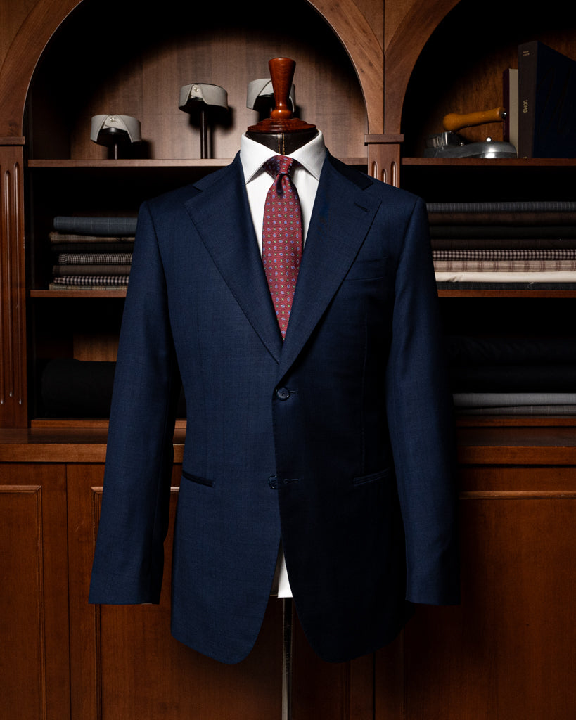 Giotto Peacock Blue Prince of Wales Suit